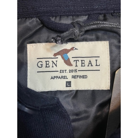 NWT GENTEAL Rainier Shirt Jacket Navy Blue Wool Blend Men's Size L - Picture 2 of 12